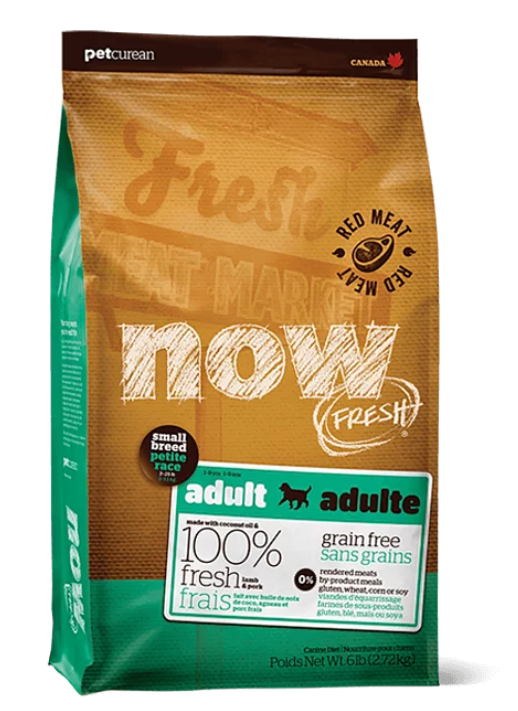 NOW FRESH!™ 無穀物小型犬成年紅肉狗糧配方 (羊肉、豬魚) (3.5/6/12磅)